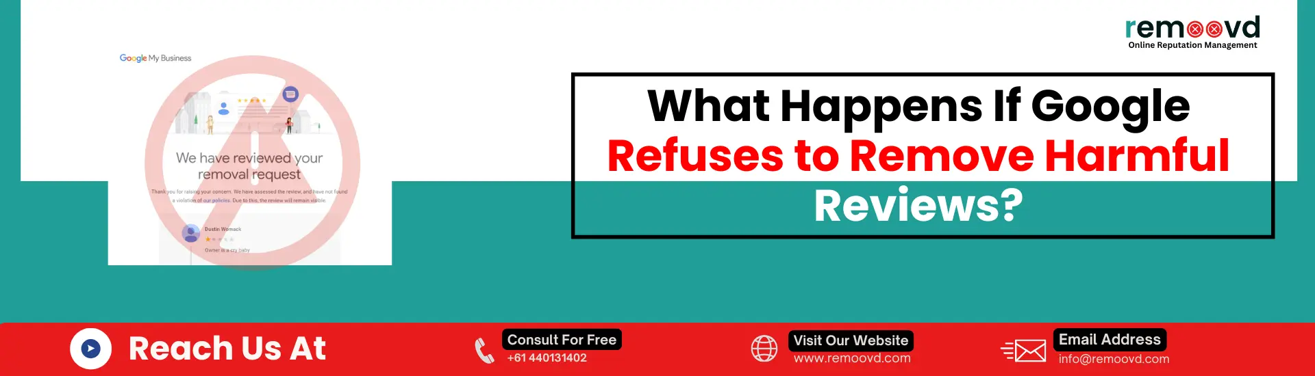 Google Refuses to Remove Harmful Reviews